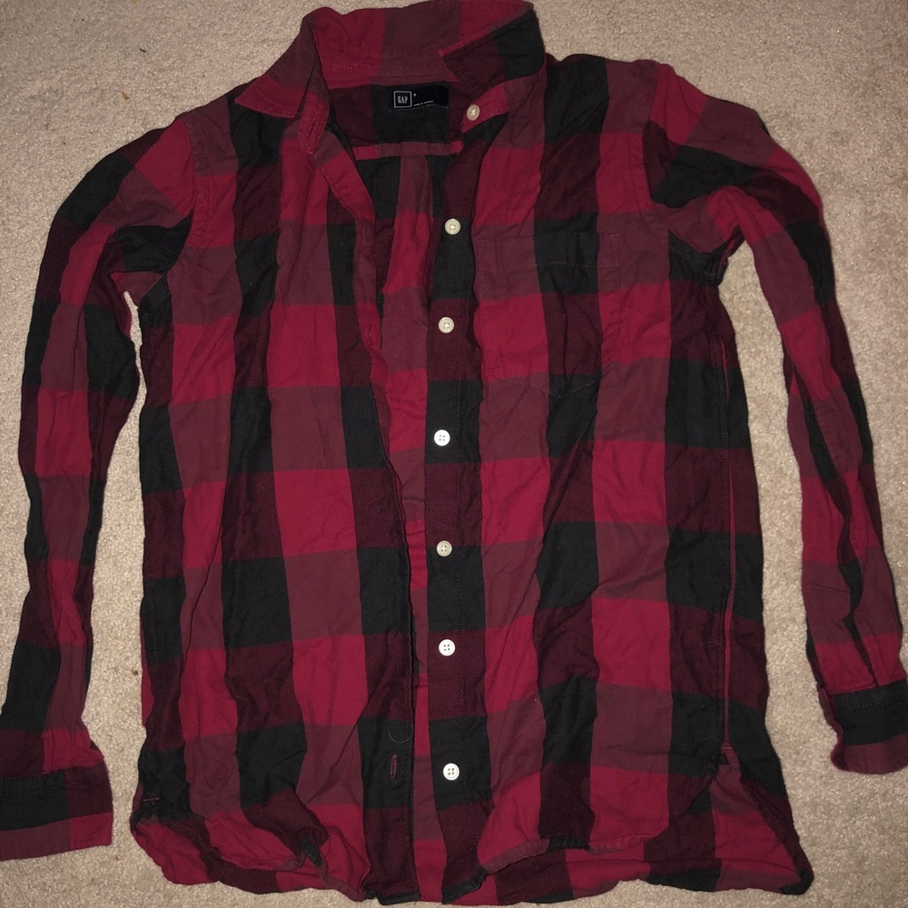 Red Women’s Gap Flannel